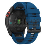 Dual Color silikonski remen sat Garmin Fenix 8, Fenix 7 plavo-crni