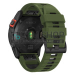 Dual Color silikonski remen sat Garmin Fenix 8 Fenix 7 zeleno-crni