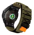 Garmin Fenix 7X/6X/5X/3/D2/Q/MK... QuickFit, maslinasto zeleni, Nylon