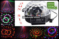 Novo DMX512 LED RGB Disko Kristalna Kugla z Party Novu Godinu Rođendan