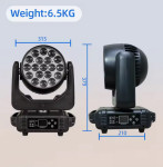 RGBW LED MOVING HEAD,19pcs 15w Zoom