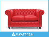 Chesterfield Dvosjed Original Leather | 2-sjedišta | Red - NOVO