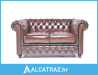 Chesterfield Dvosjed Original Leather | 2-sjedišta | Wash Off Brown -