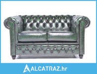 Chesterfield Dvosjed Original Leather | 2-sjedišta | Wash Off Green -