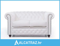 Chesterfield Dvosjed Original Leather | 2-sjedišta | White - NOVO