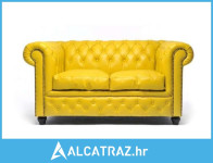 Chesterfield Dvosjed Original Leather | 2-sjedišta | Yellow - NOVO