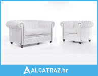 Chesterfield Set Garnitura Original Leather | 1 + 2 sjedišta | White -