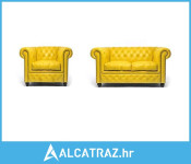 Chesterfield Set Garnitura Original Leather | 1 + 2 sjedišta | Yellow