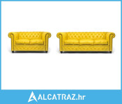 Chesterfield Set Garnitura Original Leather | 2 + 3 sjedišta | Yellow