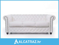 Chesterfield Trosjed Original Leather | 3-sjedišta | White - NOVO