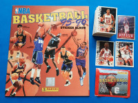 Panini NBA basketball 1995-96 prazan album I set