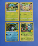Pokemon karte - Turtwig, Chikorita, Sobble, Treecko