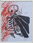 Edo Murtić "Viva la Muerte 2" svilotisak serigrafija 70x50cm;