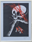 Edo Murtić "Viva la Muerte 4" svilotisak serigrafija 70x50cm;