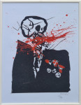 Edo Murtić "Viva la Muerte 7" svilotisak serigrafija 70x50cm;