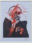 Edo Murtić "Viva la Muerte 9" svilotisak serigrafija 70x50cm;