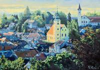 Ivan Vlašić "Samobor" ulje na platnu 70x100 cm;