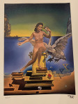 Leda Atomica 1988. Salvador DALI, originalna grafika, dimenzije: 38x28