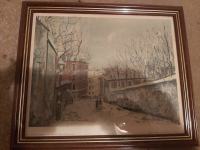 Maurice Utrillo Rue du Mont-Cenis a Montmartre CANVAS A3 Print