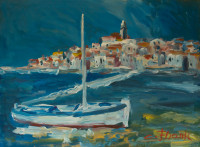 "Rovigno" / "Rovinj", Claudio Frank, akademski slikar