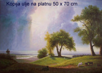 Slika - ulje na platnu,  kopija po A. Bierstadt