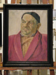 slika, ulje na platnu, portret muškarca, uokvirena, autor nepoznat