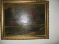 Ulje - Vodenica - vrlo staro, 73 x 60 - potpisano