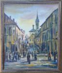 Zdravko Ćosić "Grad" ulje na platnu 60x50cm; iz 1991 godine;