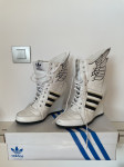 Adidas Jeremy Scott Wings Wedge High Run White