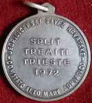 Medalja jedriličarska maratona 1972. godine Split-Tremiti-Trst