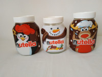 Božićne prazne Nutella teglice Lot 3 komada