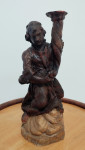 Drvena skulptura - Anđeo adorant, klanjatelj