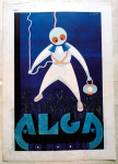 Ladislao de Gauss "Alga Sušak", stara reklama, Art Deco , 1930-te