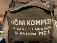 Sada pro ochranu občanů s maskou MC.1 dle SL SFRJ 51/75. Originál, nik