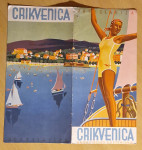 Stari art deko prospekt Crikvenica Kraljevina Jugoslavija