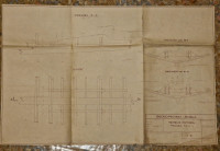 Stari veliki nacrt Temelji motora Pasara 4,60 Brodoprojekt - Rijeka