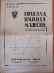 Toscana, stara karta iz 1943g