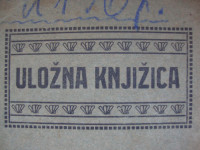 ULOŽNA KNJIŽICA iz 1920.godine otok Korčula -BLATO-stari tekući račun