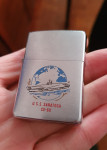 vintage Zippo upaljač U.S.S. Saratoga CV-60 1991 godina