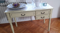 Shabby chic stolić s 3 ladice