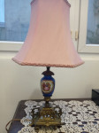 VINTAGE STOLNA LAMPA (MESING I PORCULAN)