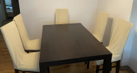Blagavaonski stol na razvlačenje i 6 stolica+ razni komadi namještaja