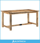 Blagovaonski stol 160 x 80 x 75 cm masivno drvo manga - NOVO