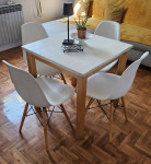 IKEA NORDEN blagovaonski stol i 4 stolice (74×74×74cm), moguća dostava