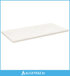 Ploča za stol bijela 110x60x2,5 cm masivna borovina pravokutna - NOVO