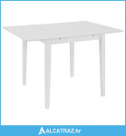 Produživi blagovaonski stol bijeli (80 - 120) x 80 x 74 cm MDF - NOVO