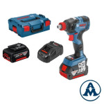 Bosch Aku Udarni Odvijač GDX 18V-200 C Li-ion 2x18V 5,0Ah 200Nm + Lbox