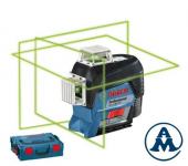 Bosch Nivelir Laserski Križni GLL 3-80 CG Li-ion 12V 1x2,0Ah + L-boxx