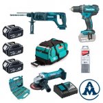 Makita Aku Set Alata Li-ion 3x18V 5,0Ah + Pribor + Torba