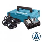 Makita Set Baterija i Punjač Li-ion 4x18 V 3,0Ah BL1830B + DC18RC